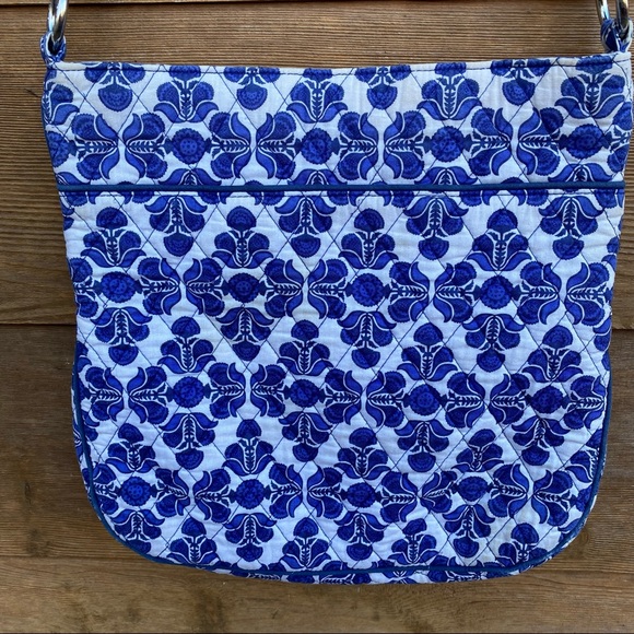 Vera Bradley Triple Zip Hipster Crossbody in Cobalt Tile - Picture 3 of 9
